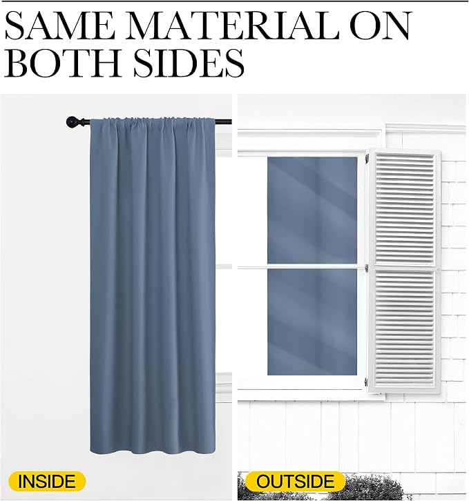 NICETOWN RV Blackout Curtains for Camper Windows, Short Blackout Curtains & - Image 6