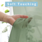OWENIE Sage Sheer Curtains 144 inch Extra Long, Elegant and Airy Drapes - Image 3