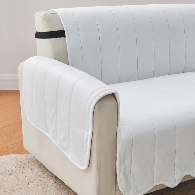 Great Bay Home Velvet Sofa Cover - Image 3