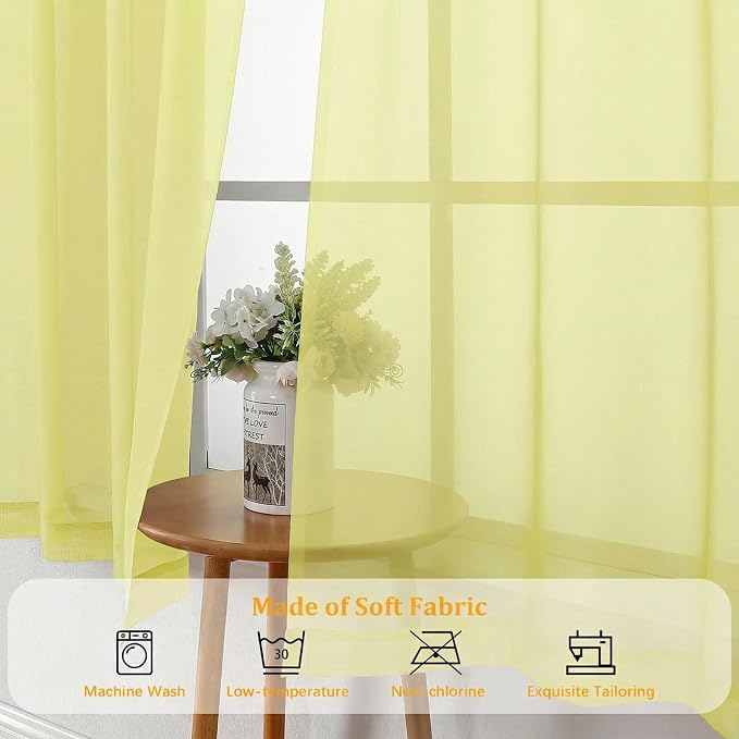 Gwine Sheer Curtains 63 Inch Length - Image 7