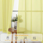Gwine Extra Long Sheer Curtains 108 Inches Long - Image 7