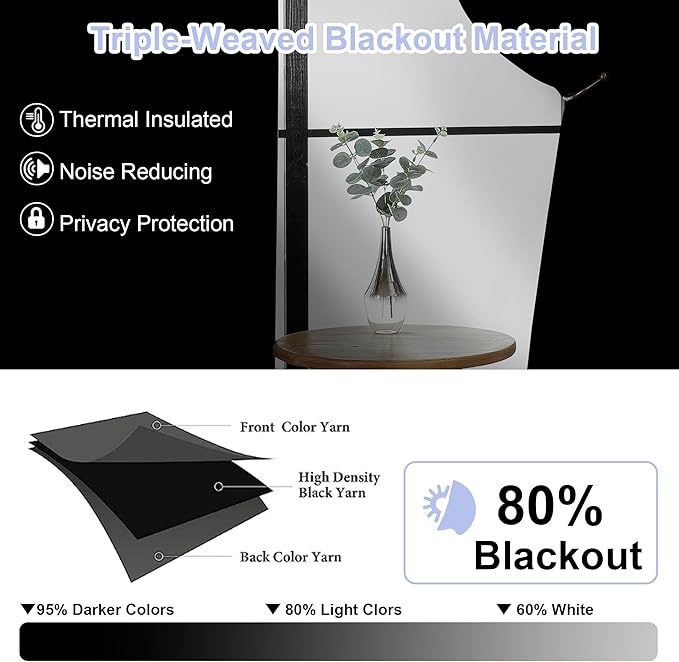Simplebrand Ava Biscotti Beige Blackout Curtains - Image 2