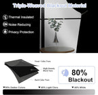 Simplebrand Ava Silver Grey Blackout Curtains - Image 5