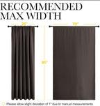 NICETOWN 2 Panels Blackout Curtains, Rod Pocket Thermal Insulated Drapess - Image 6