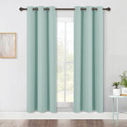 NICETOWN Bedroom Blackout Draperies Panels, 2 Panels, 42 x 72 Inch, Three Pass by NICETOWN