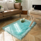 Ashler faux fur rug, Fluffy Shaggy Area Rug Ultra Soft 2 x 2.9 Feet Rectangle - Image 3