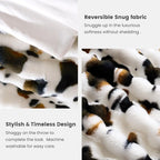 Cozy Bliss Cow Print Faux Fur Throw Blanket - Image 6