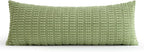 MIULEE Pack of 1 Spring Sage Green Long Body Lumbar Decorative Throw Pillow - Image 6