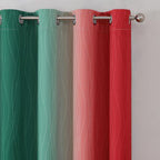 Estelar Textiler Red and Green Blackout Curtains - Image 4