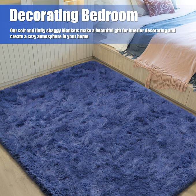 8x10 Fluffy Area Rugs for Living Room, Shag Area Rug for Bedroom - Image 5
