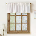 Faux Linen Valance for Windows Kitchen Living Room Valances Rod Pocket by Oindec