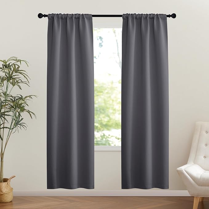 NICETOWN 1 Panel Door Curtain Privacy Thermal Insulated Noise Reducing Blackout by NICETOWN