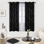 Deconovo Blackout Curtains 72 Inch Long 2 Panels, Thermal Insulated Noise by Deconovo