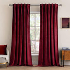 MIULEE Velvet Curtains 90 inches 2 Panels Luxury Blackout Curtains by MIULEE
