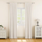 YaFex Curtain Rods 2 Pack 32-84 Inch, Heavy Duty 1 Inch Curtain Rod, Modern - Image 2