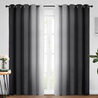 Yakamok Room Darkening Ombre Curtains 84 Inch Length, Light Blocking Grommet by Yakamok