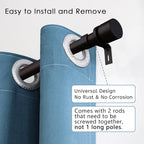 Byondeth Curtain Rods for Windows 16 to 28 or 40 Inches Max Adjustable Length 1 - Image 2