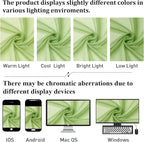 Lecloud Lime Sheer Curtains 78 Inches Long 2 Panels, Rod Pockets Light - Image 4