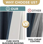 H.VERSAILTEX Linen Blackout Curtains 108 Inches Long 100% Absolutely Blackout - Image 3