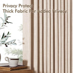 MIULEE Pinch Pleated Thick Linen Curtains 96 Inches Long 2 Panels - Image 7