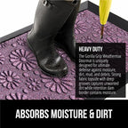 GORILLA GRIP 100% Waterproof All-Season WeatherMAX Doormat, Durable Natural - Image 4