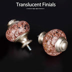 Curtain Rods for Windows 48 to 84 Inch, USFOOK 7/8 Inch Rose Gold Curtain Rod - Image 4