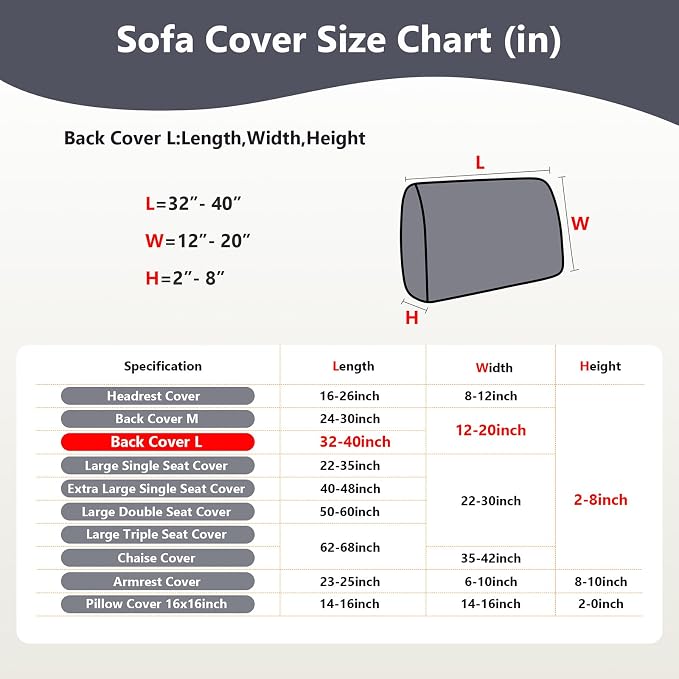 Couch Cushion Covers for Sofa Couch Covers Wear-Resistant Universal Sofa Cover - Image 4