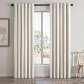 Topfinel 108 Inch Extra Long Ivory Birch Curtains by Topfinel