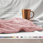 Exclusivo Mezcla Plush Fuzzy Fleece Bed Blanket Twin Size, Super Soft, Fluffy - Image 5
