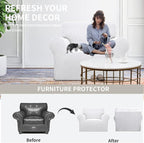 Easy-Going Stretch Oversized Chair Sofa Slipcover 1-Piece Couch Sofa Cover - Image 4