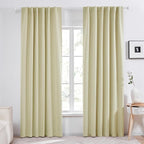 Deconovo Blackout Curtains, Thermal Insulated, W52 x L84 2 Panels, Back Tab by Deconovo