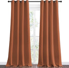 NICETOWN Burnt Orange Blackout Curtains - Image 2