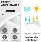 Deconovo Total Blackout Curtains 2 Panels W70 x L84— 100% Blackout, Thermal - Image 3