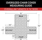 Easy-Going Oversized Chair Sofa Slipcover Reversible Sofa Cover Water Resistant - Image 6