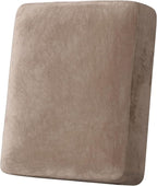 H.VERSAILTEX Velvet Stretch Couch Cushion Cover Plush Cushion Slipcover by HVERSAILTEX