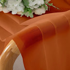 Lecloud Orange Sheer Curtains 54 Inch Length 2 Panels, Voile Light Filtering - Image 9