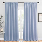 NICETOWN Blackout Curtains for Living Curtains, Vintage Blue, 2 Panels by NICETOWN