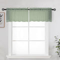 OWENIE Sage Sheer Kitchen Valance by OWENIE