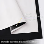 Yakamok 100% Blackout Curtain Panels 72 inches Cold and Light Blocking Drapes - Image 4