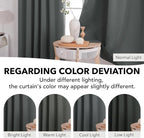 Deconovo Long Blackout Patio Door Curtains Back Tab and Rod Pocket Thermal - Image 6