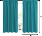 NICETOWN Peacock Blue Blackout Curtains Panels - Image 10