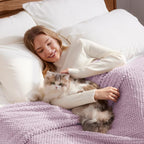 Whale Flotilla Queen Size Fuzzy Fleece Blanket - Image 3