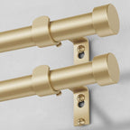 VOIIY 2 Pack Gold Curtain Rods for Windows 28 to 48 Inch, Size:30''-60'' by VOIIYCurtainRods
