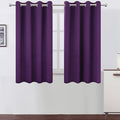 LEMOMO Purple Thermal Blackout Curtains/52 x 54 Inch/Set of 2 Panels Room by Lemomo