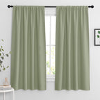 RYB HOME Blackout Curtains for Bedroom Living Room 63 inches Long, Thermal by RYBHOME