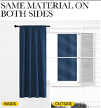 NICETOWN Window Curtains Blackout Drapes, Moroccan Blue, 1 Pair, 52 by 72-Inch - Image 5