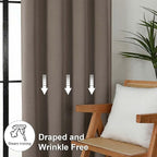 Simplebrand Ava Latte Blackout Curtains - Image 7