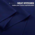 NICETOWN Royal Blue Blackout Kitchen Curtains - Image 4