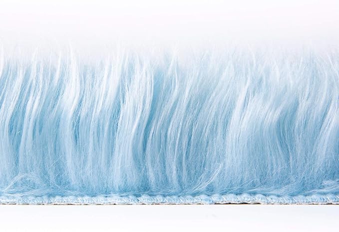 Ashler faux fur rug, Fluffy Shaggy Area Rug Ultra Soft 2.2 x 4 Feet Rectangle - Image 5