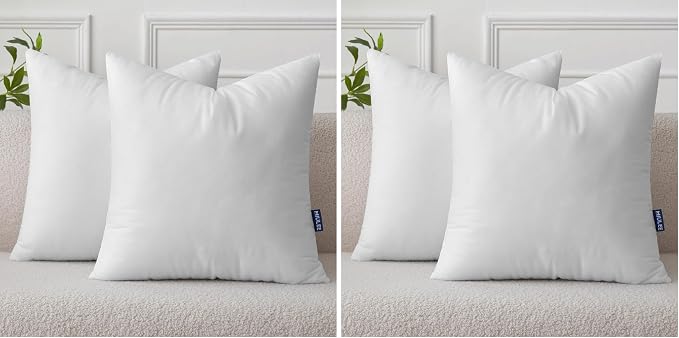 MIULEE Set of 2 Throw Pillow Inserts 20x20 Inches, Nowoven Decorative Pillow by MIULEE